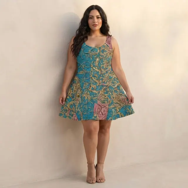 Skater Dress, one-of-one design 7F2110B2
