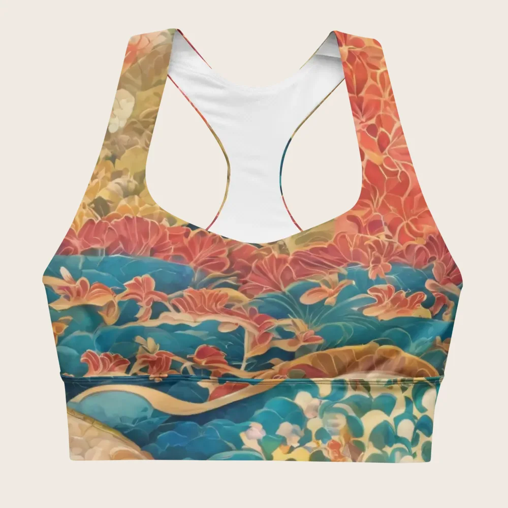 Longline Sports Bra on model