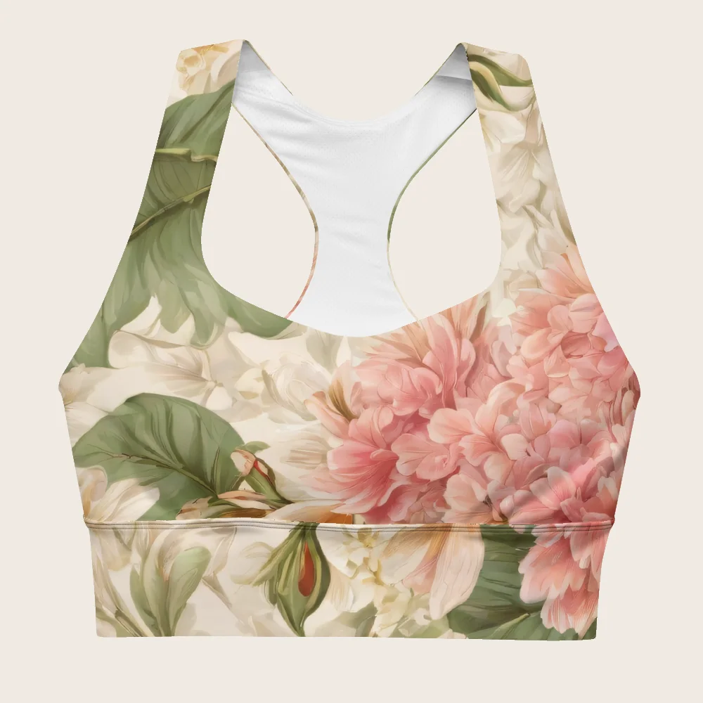Longline Sports Bra on model