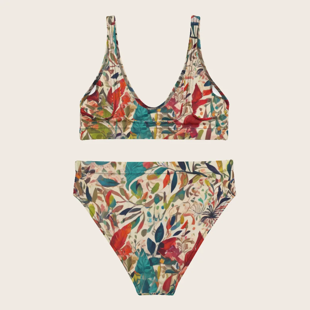 High-Waisted Bikini on model