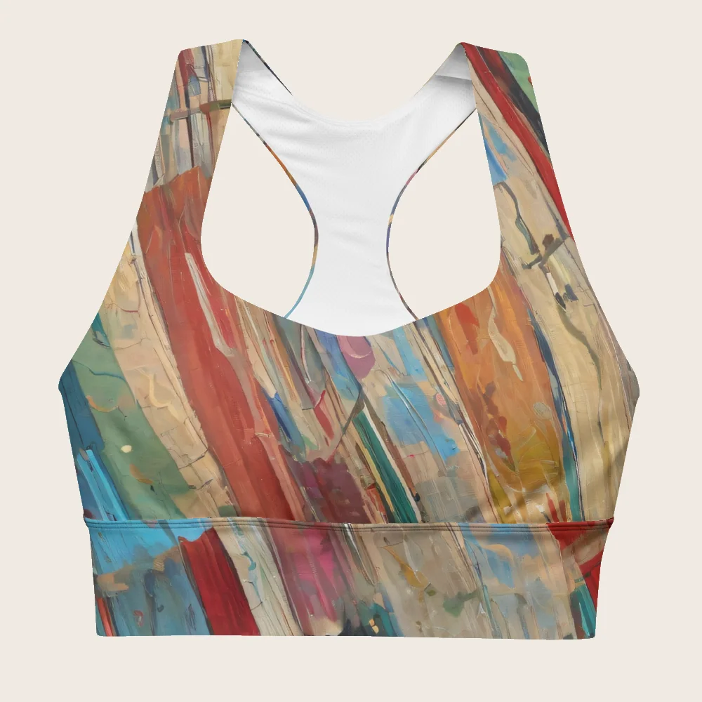Longline Sports Bra on model