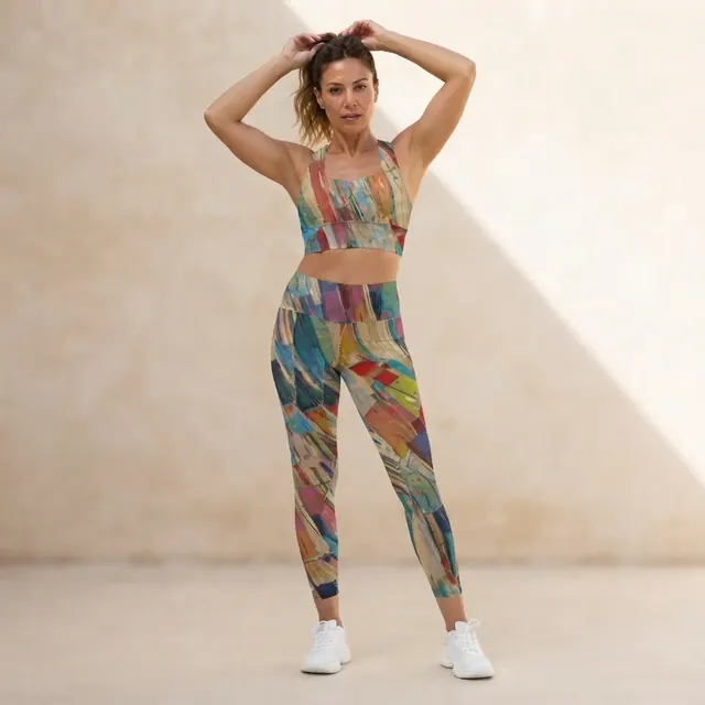 Longline Sports Bra, one-of-one design ED9B289B
