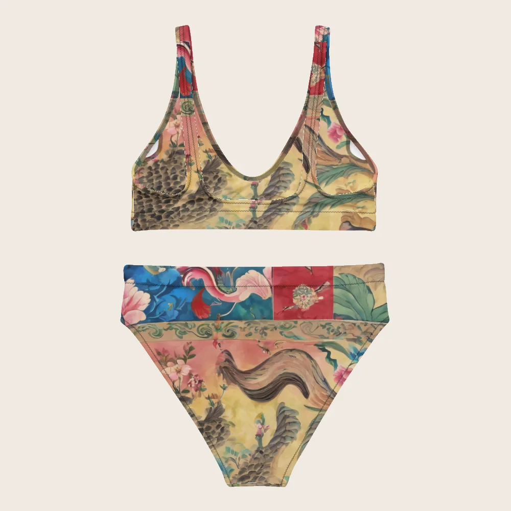 High-Waisted Bikini on model