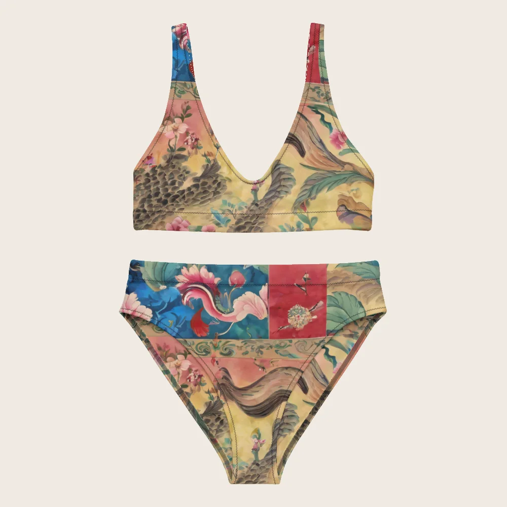 High-Waisted Bikini on model