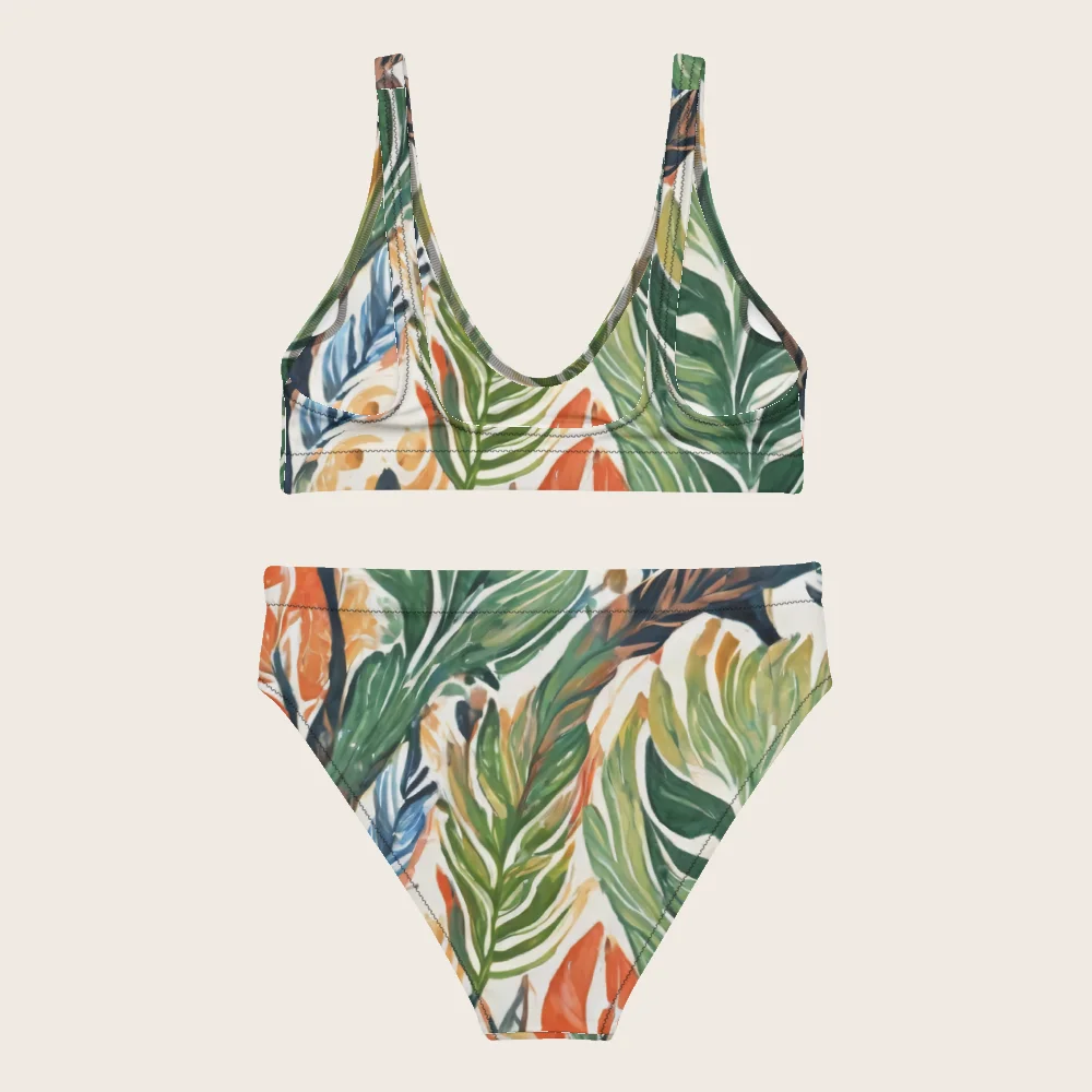 High-Waisted Bikini on model