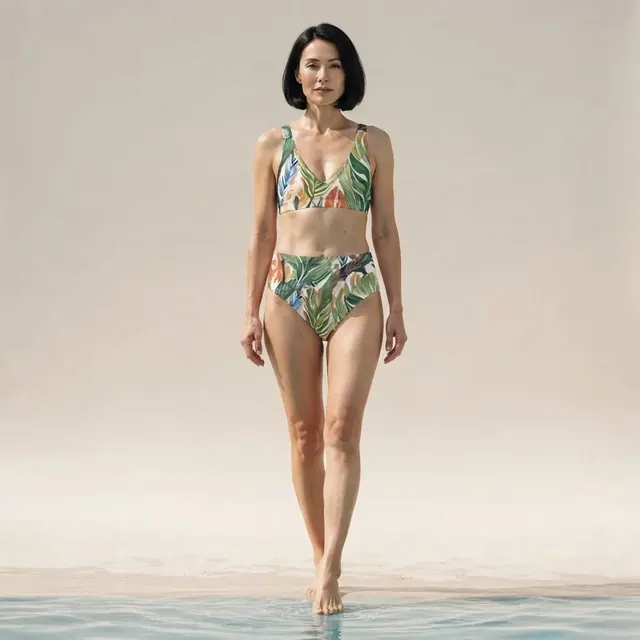 High-Waisted Bikini, one-of-one design 2A2A684C