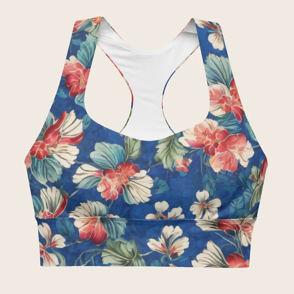 Longline Sports Bra on model