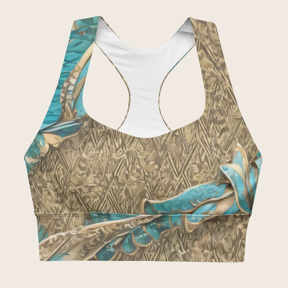 Longline Sports Bra on model