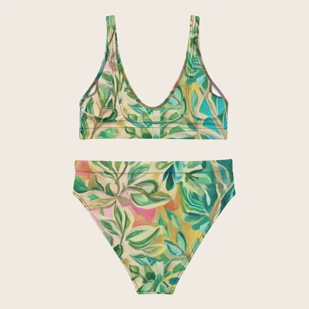 High-Waisted Bikini on model