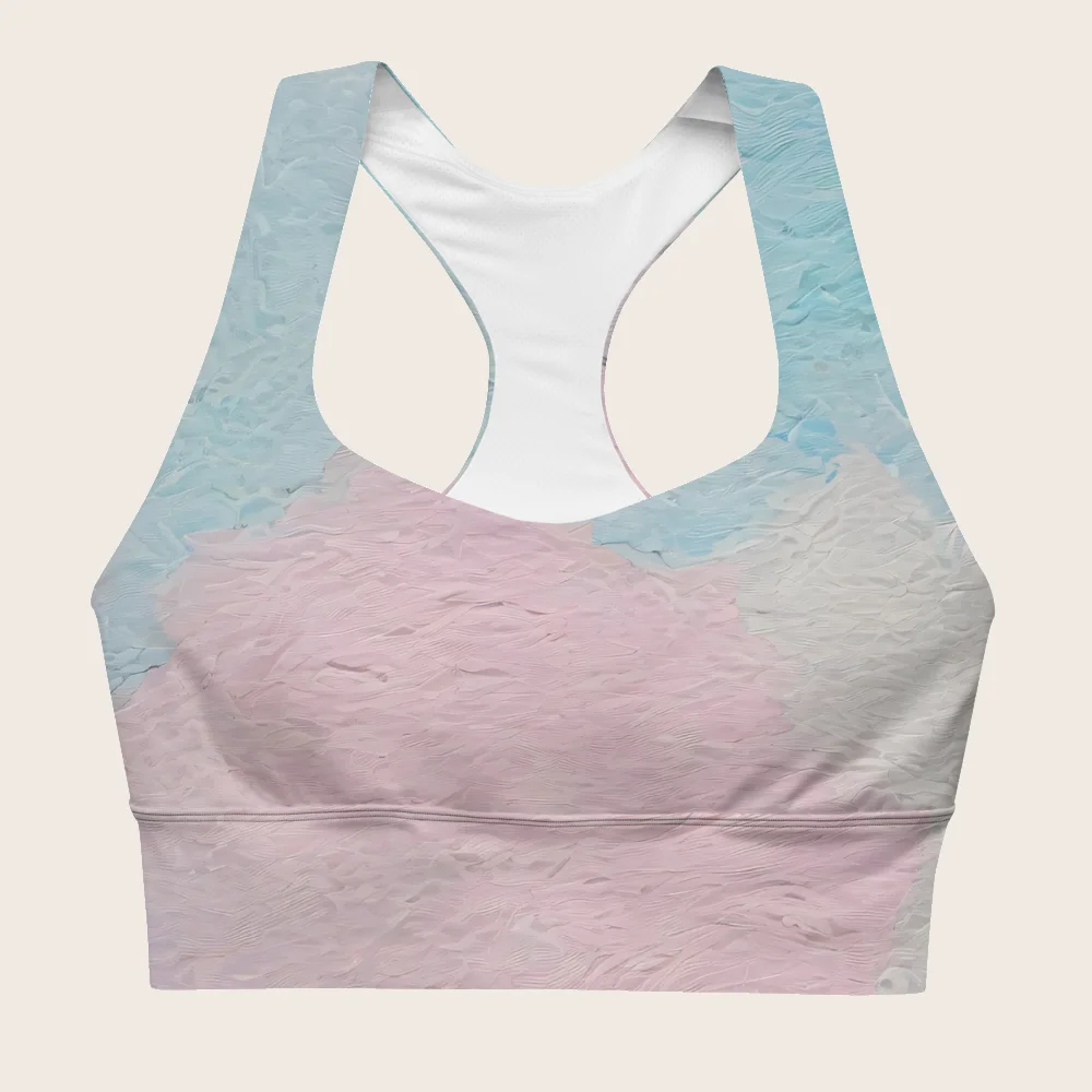 Longline Sports Bra on model