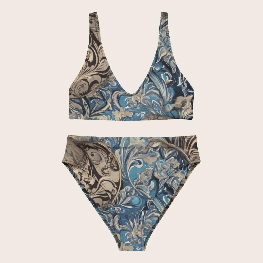 High-Waisted Bikini on model