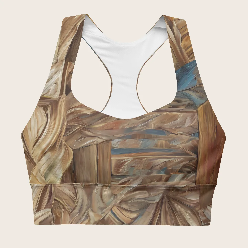 Longline Sports Bra on model