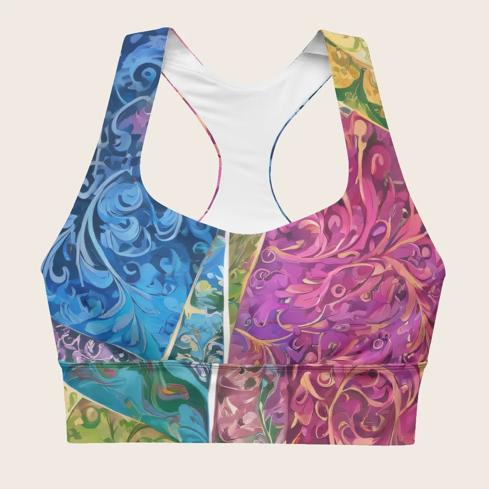 Longline Sports Bra on model