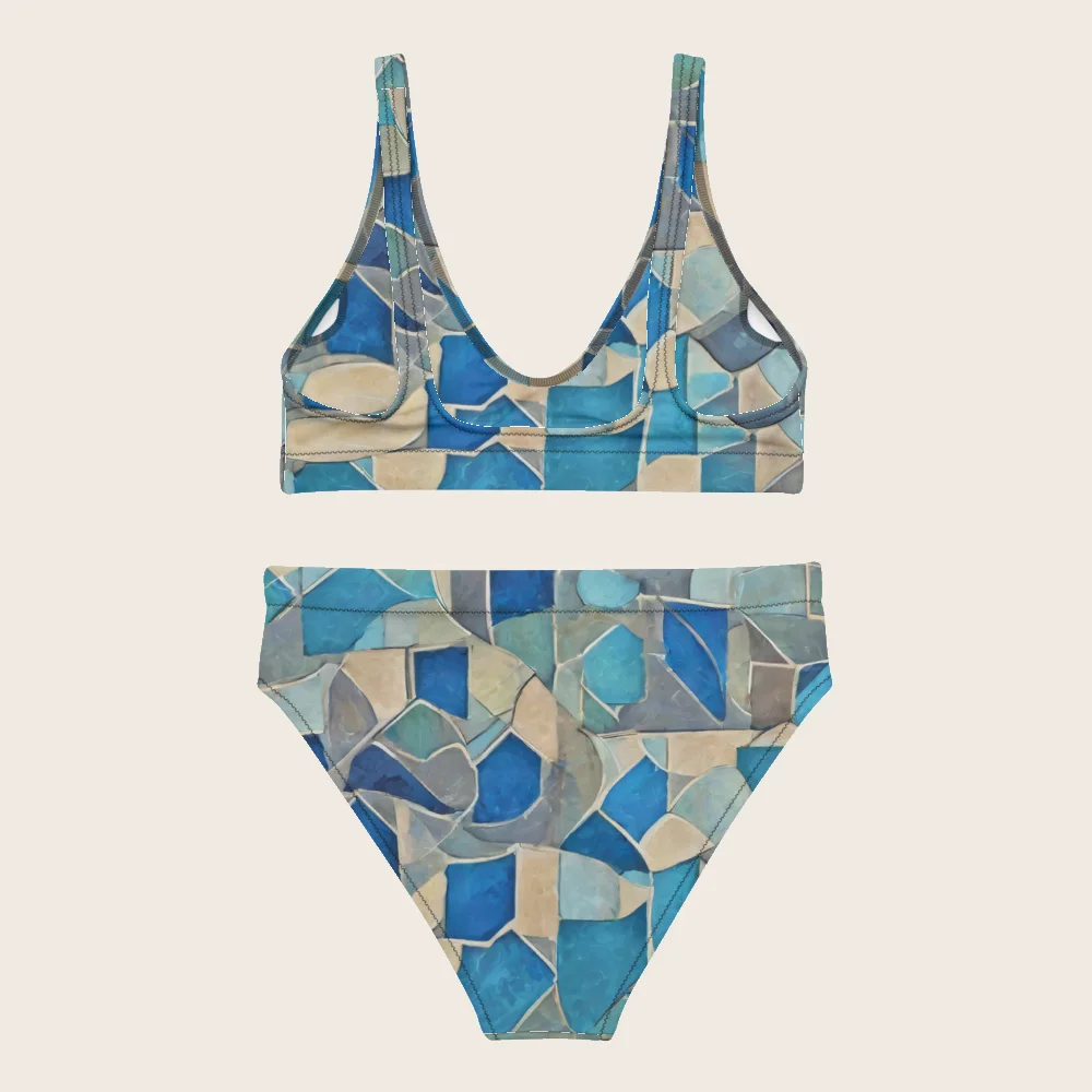 High-Waisted Bikini on model