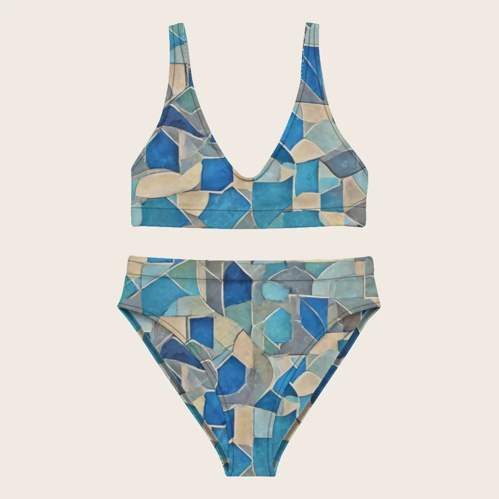 High-Waisted Bikini on model