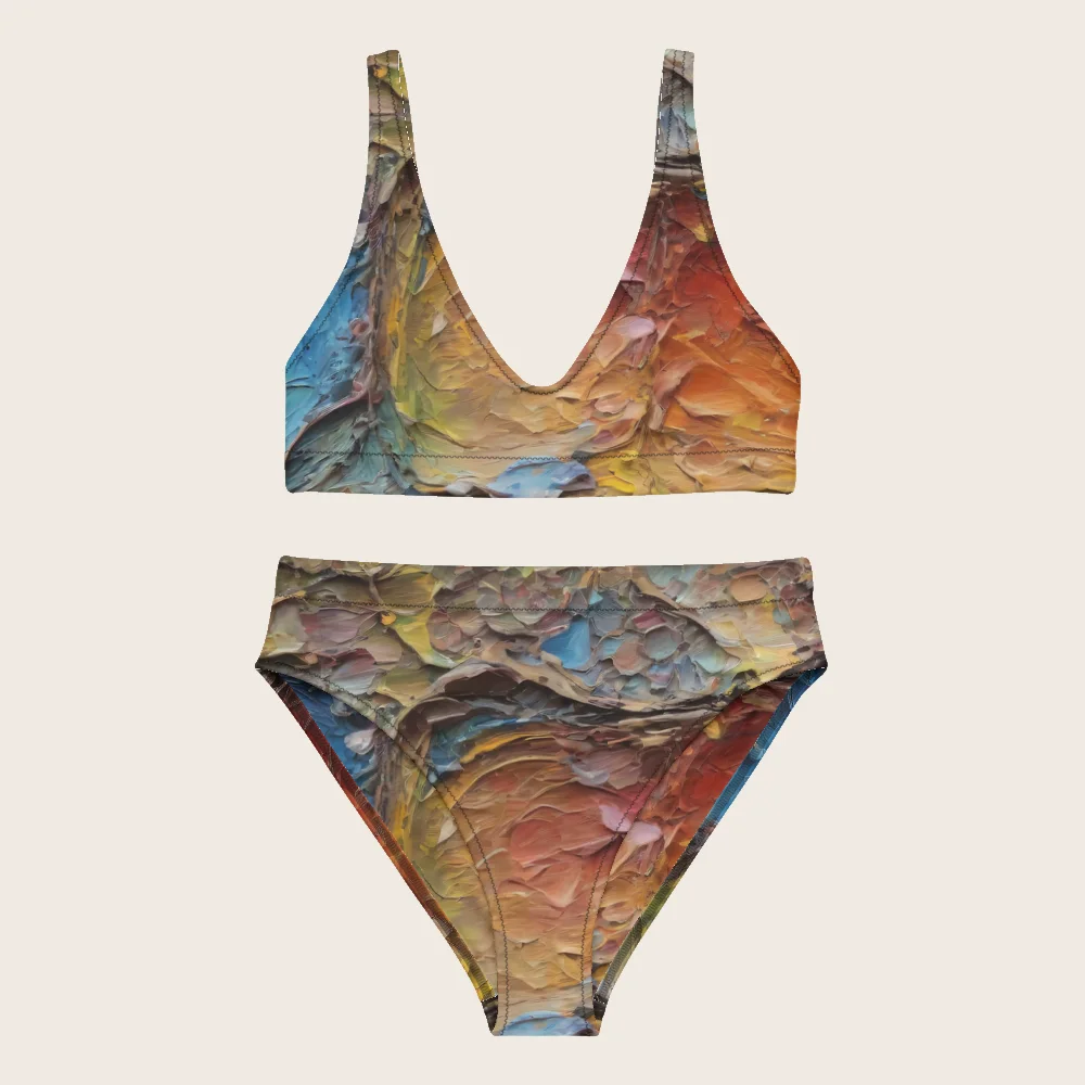 High-Waisted Bikini on model