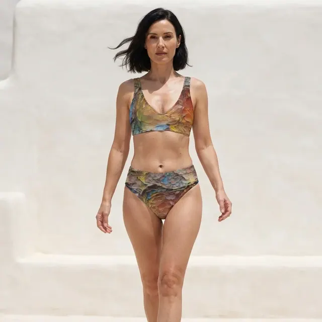 High-Waisted Bikini, one-of-one design DA38E8A3