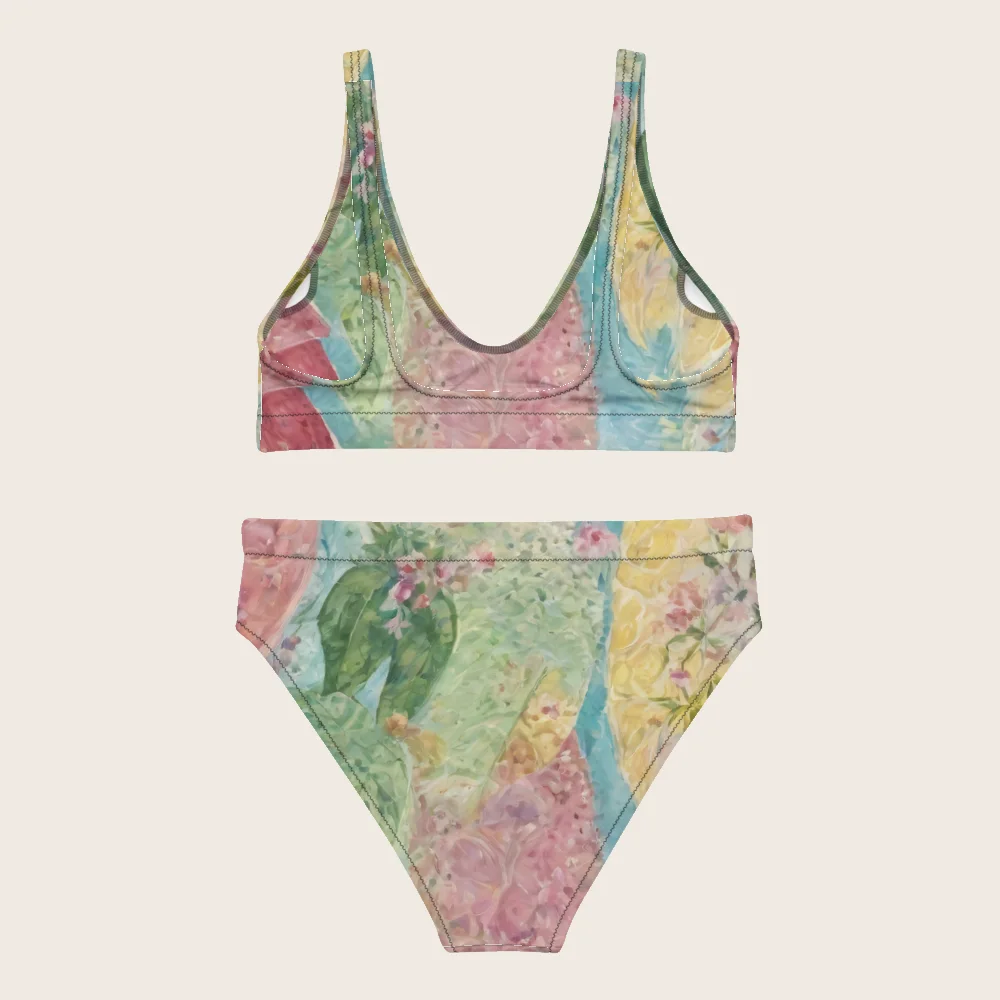 High-Waisted Bikini on model