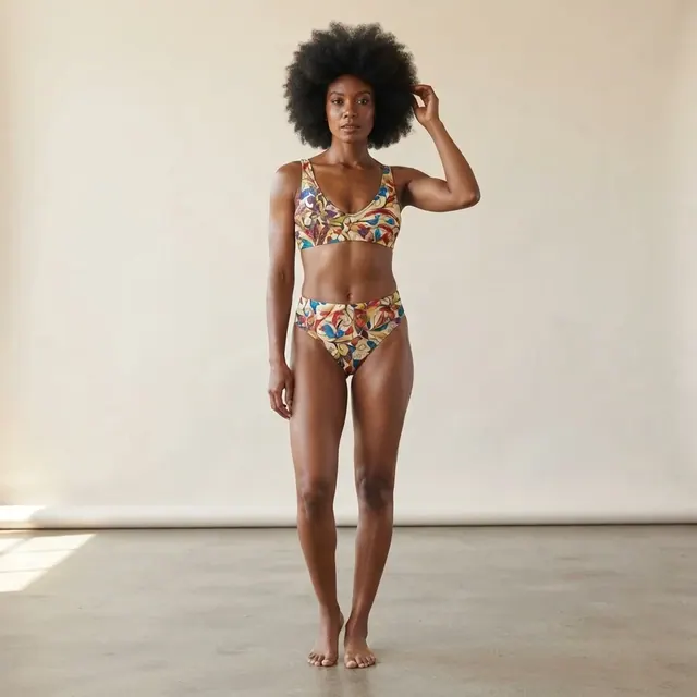 High-Waisted Bikini, one-of-one design 73E9B445