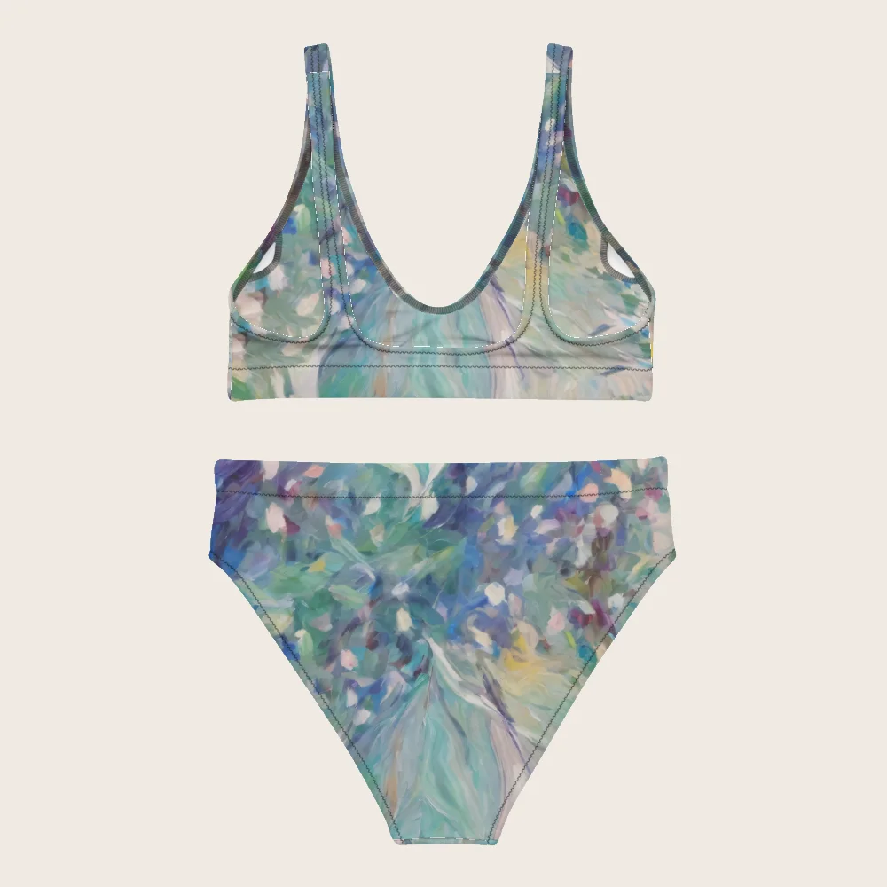 High-Waisted Bikini on model
