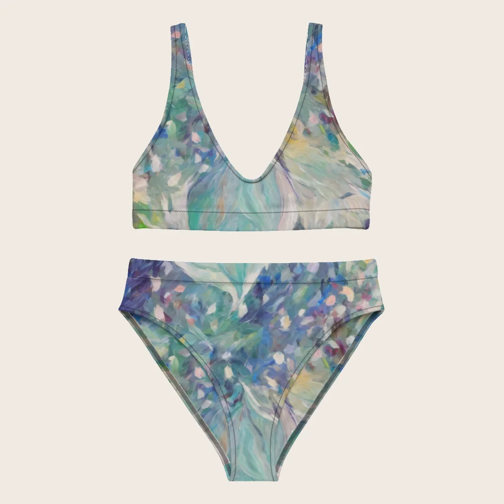 High-Waisted Bikini on model