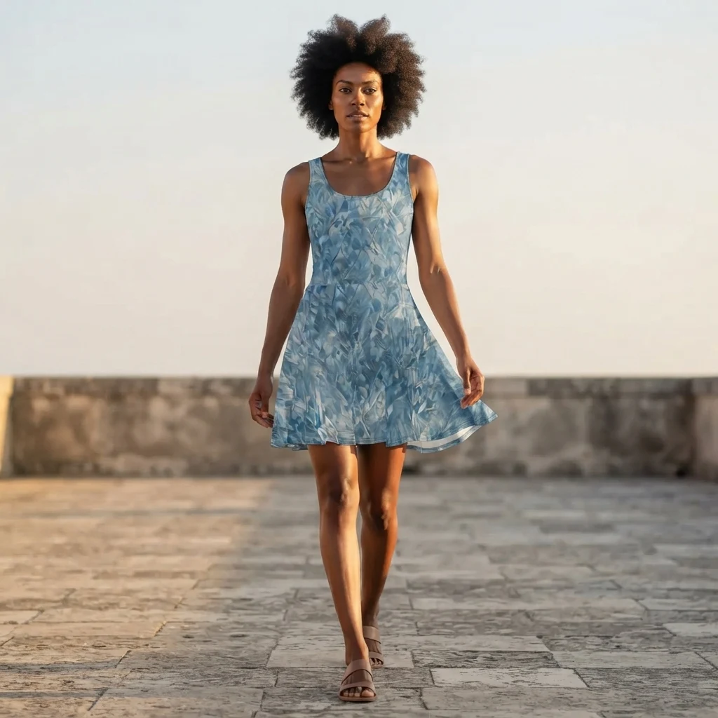 Skater Dress on model
