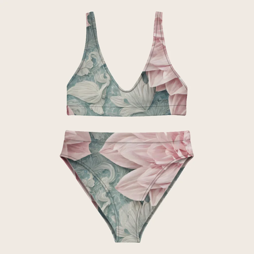 High-Waisted Bikini on model