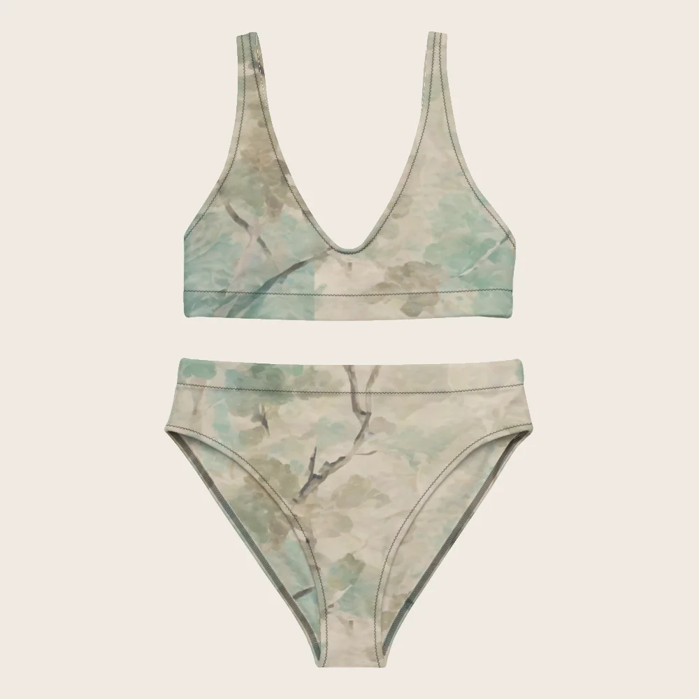 High-Waisted Bikini on model