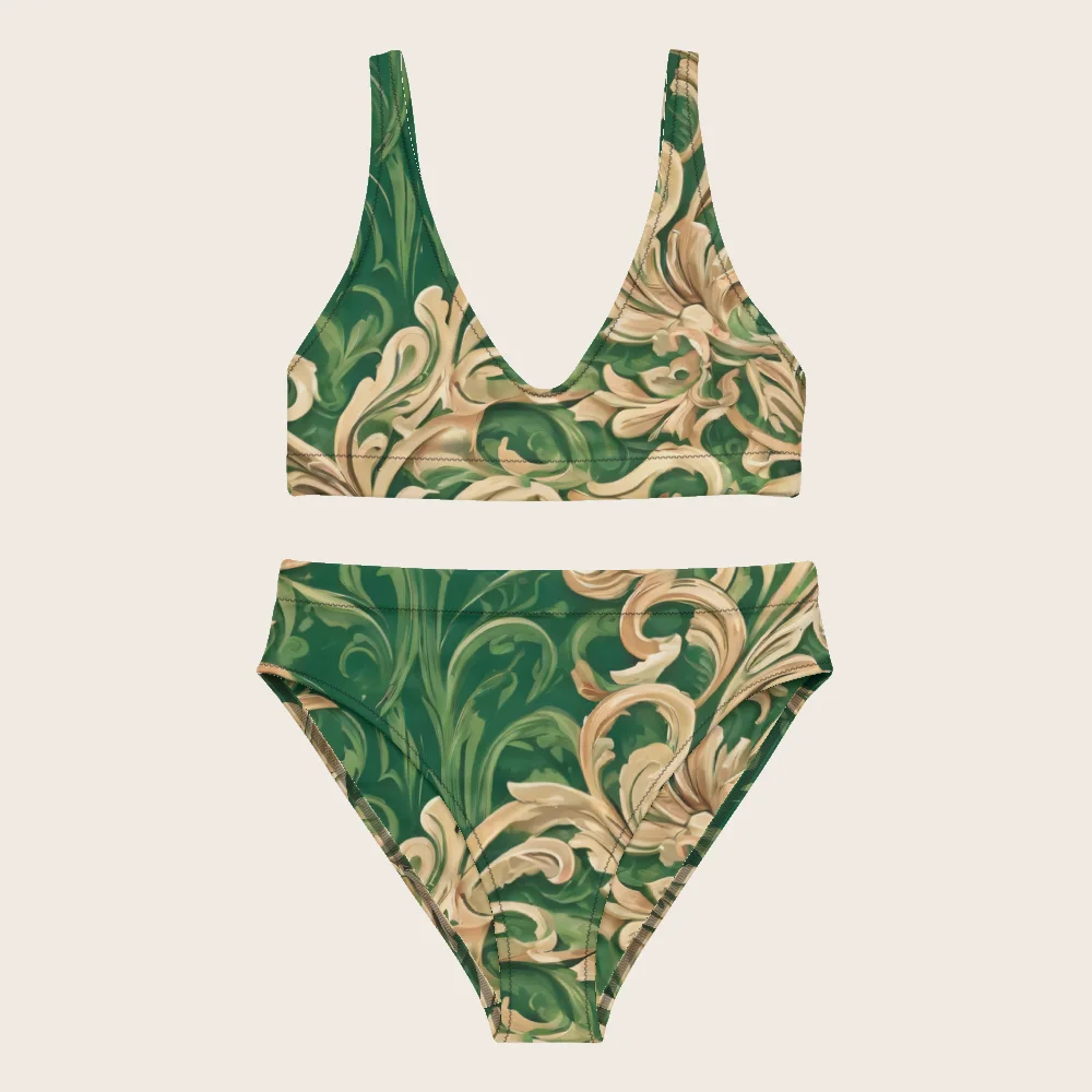 High-Waisted Bikini on model