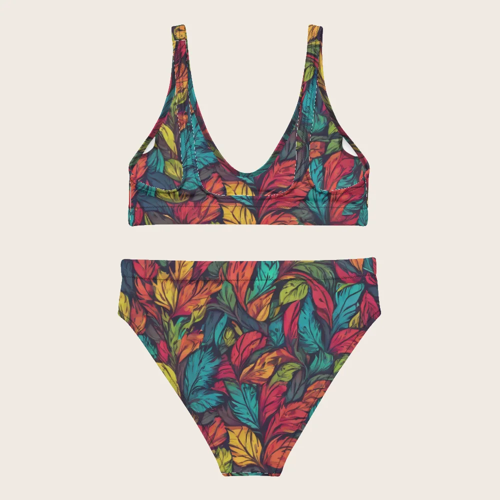 High-Waisted Bikini on model