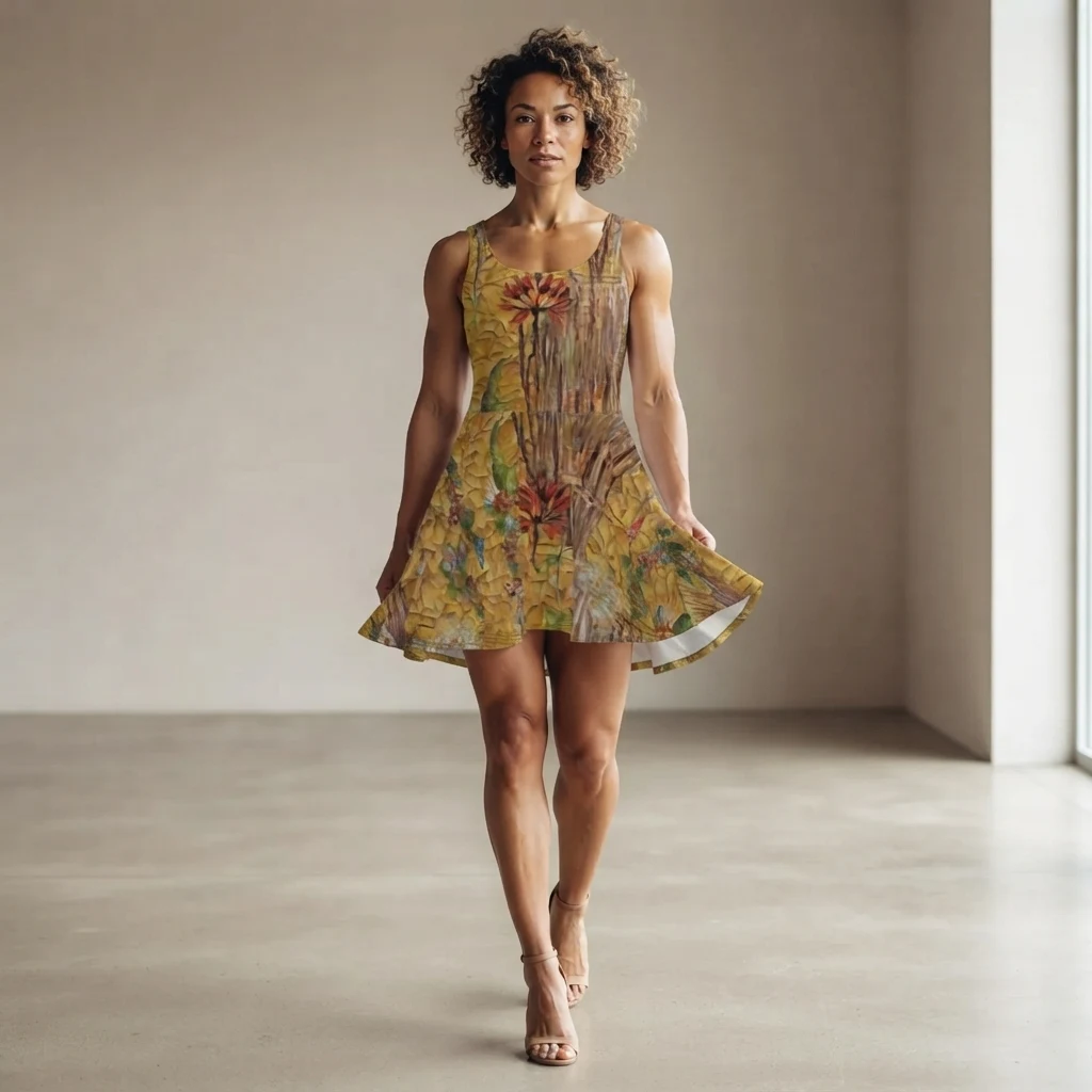 Skater Dress on model