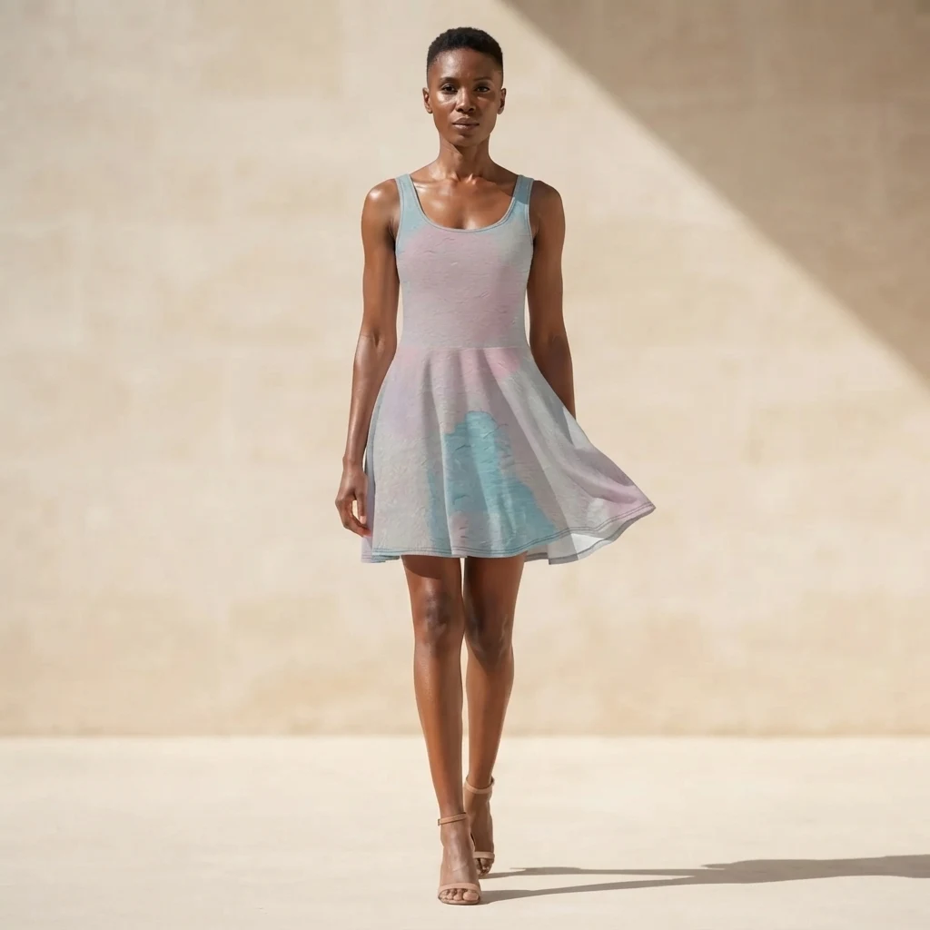 Skater Dress on model