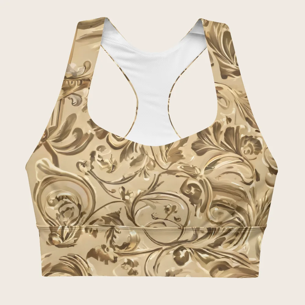 Longline Sports Bra on model