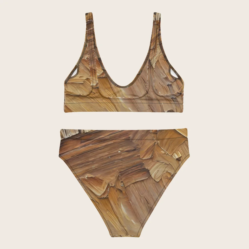 High-Waisted Bikini on model