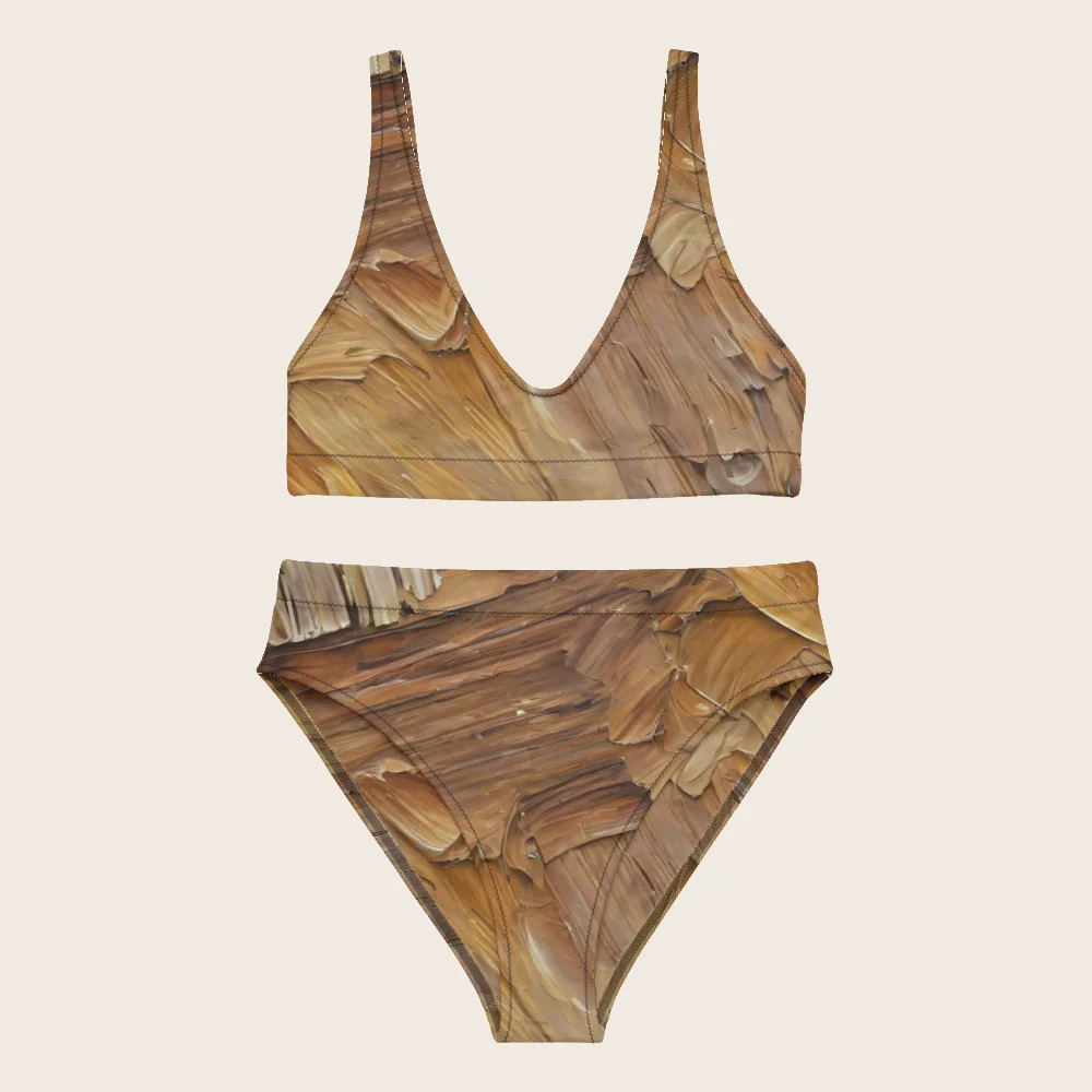 High-Waisted Bikini on model