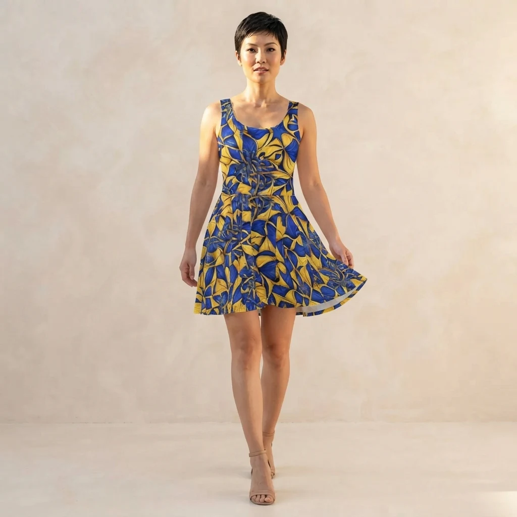 Skater Dress on model