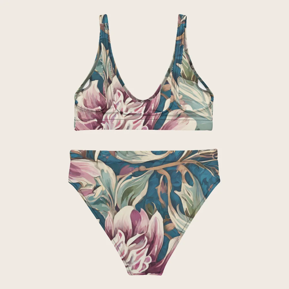 High-Waisted Bikini on model