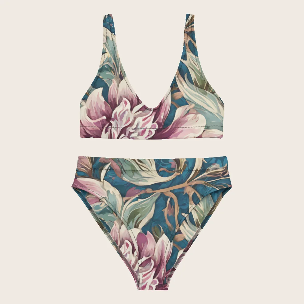 High-Waisted Bikini on model