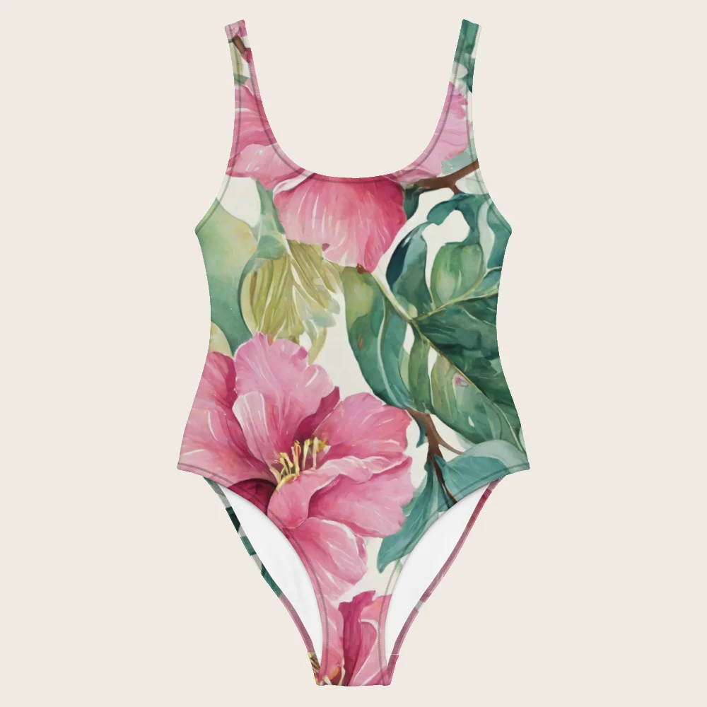 One-Piece Swimsuit on model