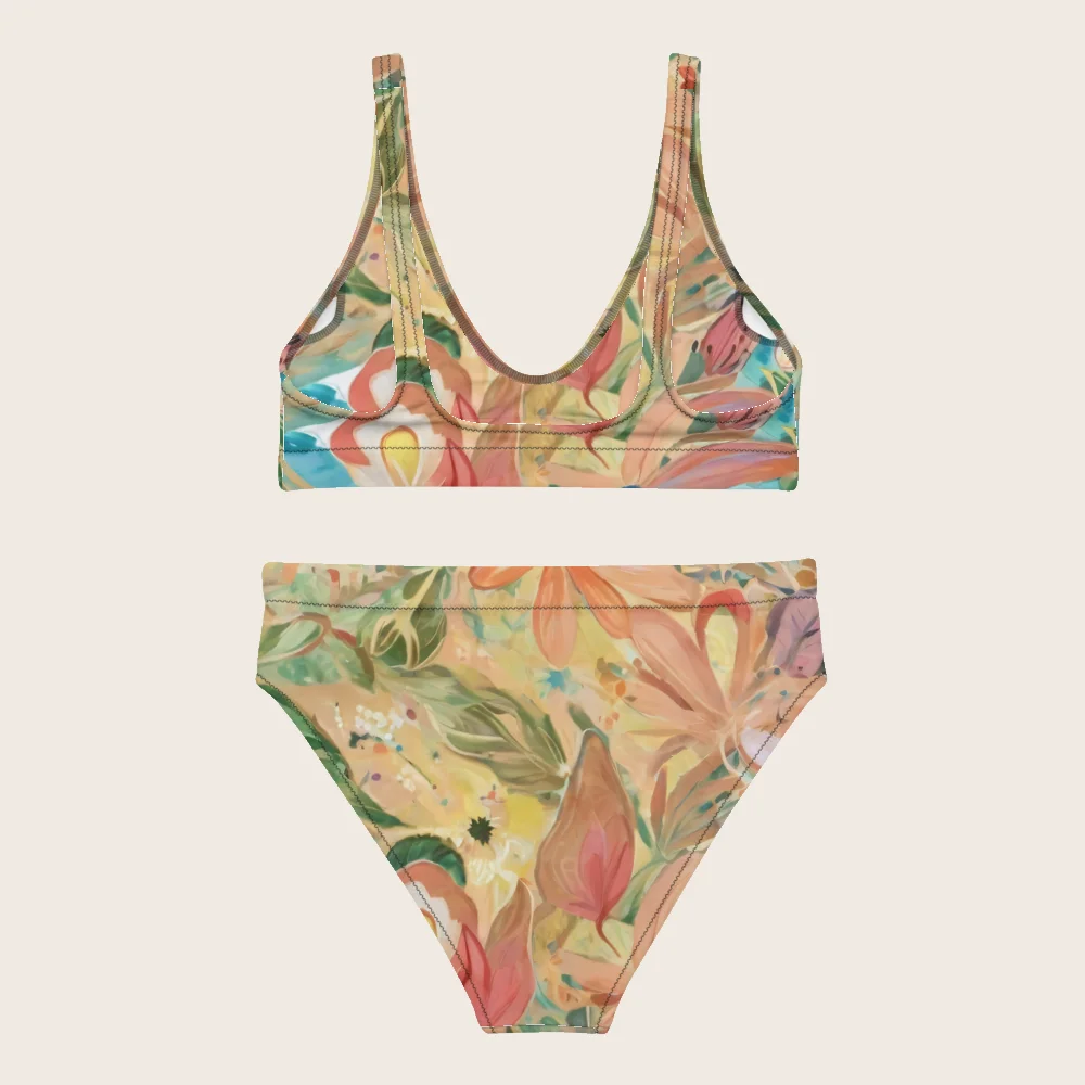 High-Waisted Bikini on model