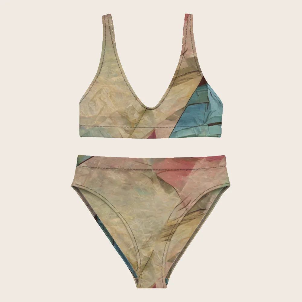 High-Waisted Bikini on model