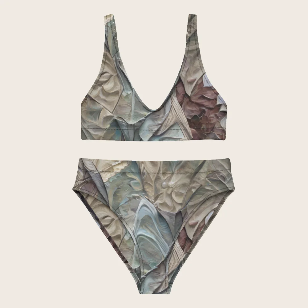 High-Waisted Bikini on model