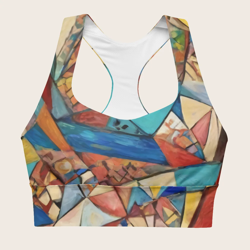 Longline Sports Bra on model