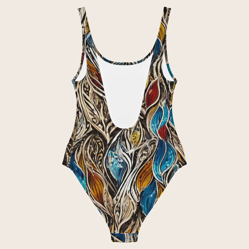 One-Piece Swimsuit on model
