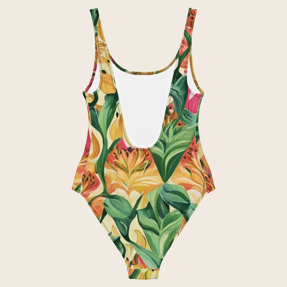 One-Piece Swimsuit on model