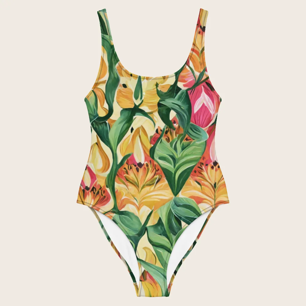 One-Piece Swimsuit on model