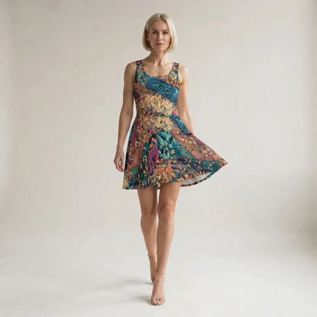 Skater Dress on model