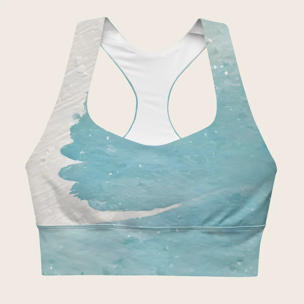 Longline Sports Bra on model