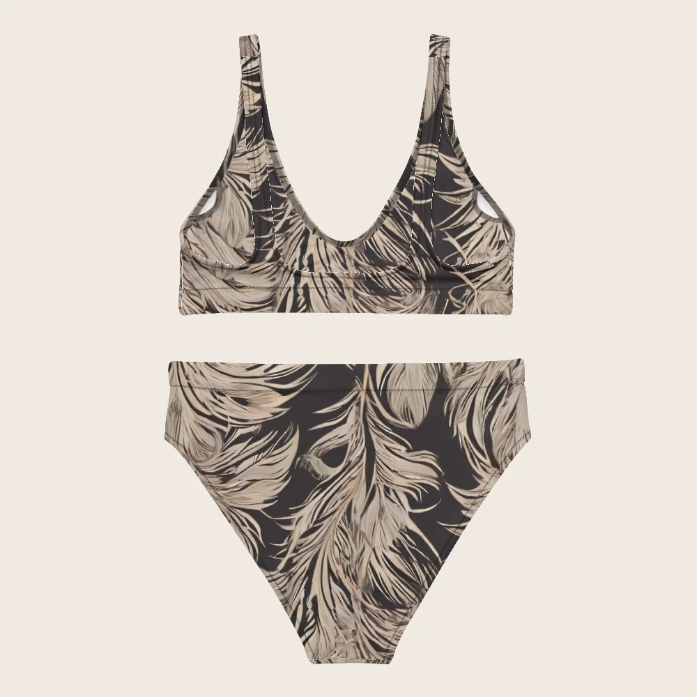 High-Waisted Bikini on model