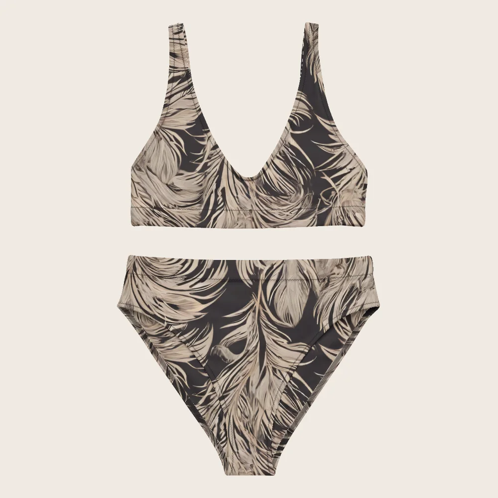 High-Waisted Bikini on model